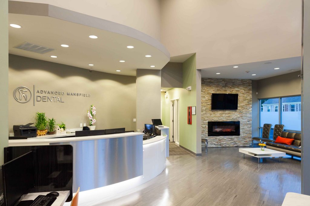 advanced mansfield dental lobby and reception Advanced Oakdale Dental