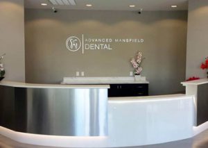 advanced mansfield dental reception area